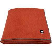 90% Wool Twin Blanket Orange