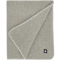 100% Virgin Wool Full Size Blanket Light Gray