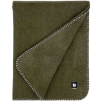 100% Virgin Wool Full Size Blanket Olive Green